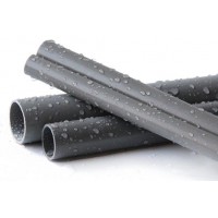 给水管胶粘塑料供水管上水管灰色DIY管道养鱼PVC-U管材